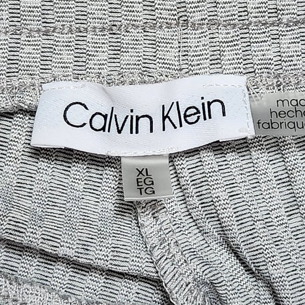 CALVIN KLEIN Women's Gray Ribbed Knit Wide Leg Pants - XL - NWT - NEW WITH TAGS - Picture 7 of 9